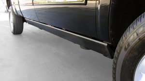 Chevrolet Silverado PowerStep Plug-N-Play Running Boards - AMP Research - Automatic Power-Deploying with OEM Style Illumination - Black - `15-`16